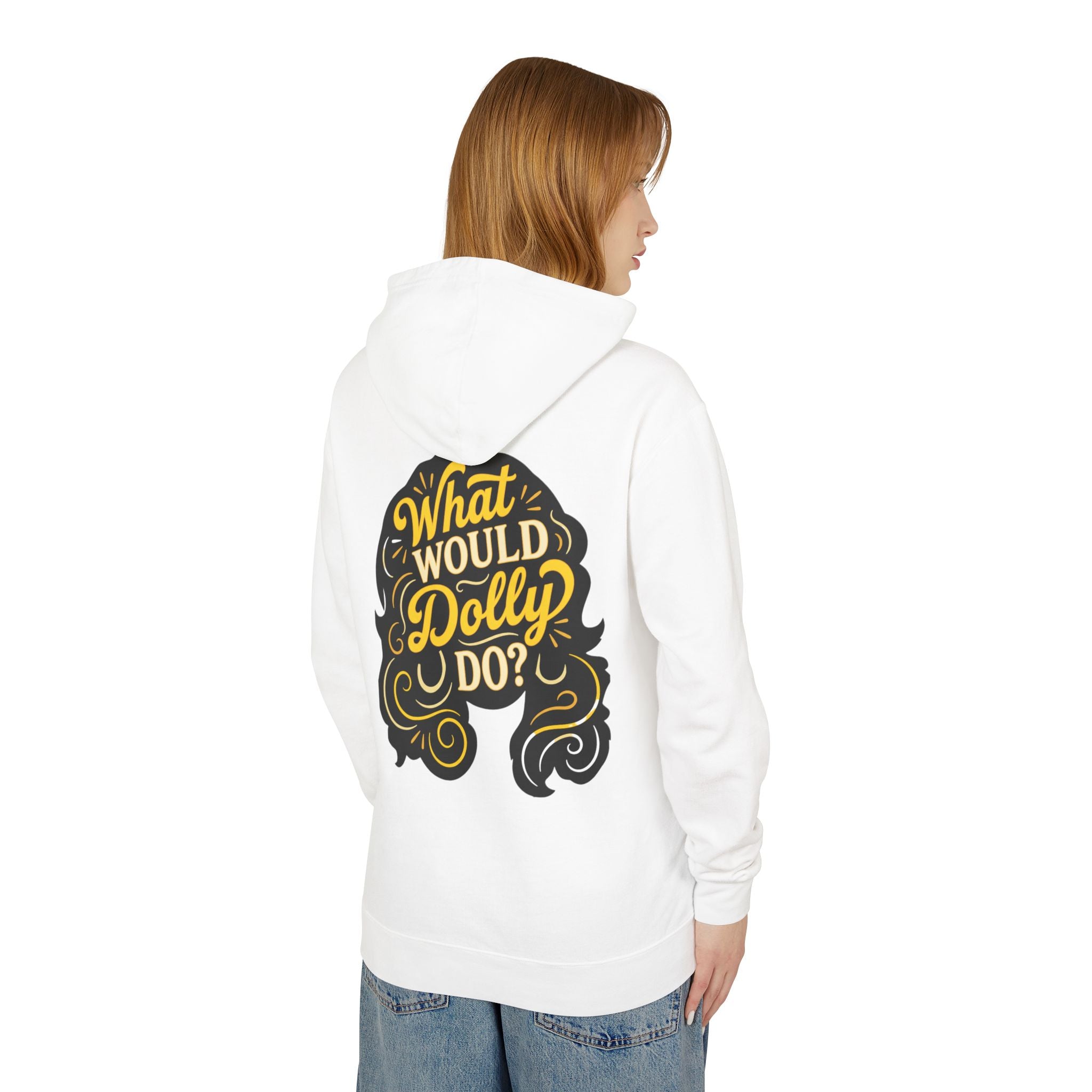 What Would Dolly Do Retro Lightweight Hooded Sweatshirt