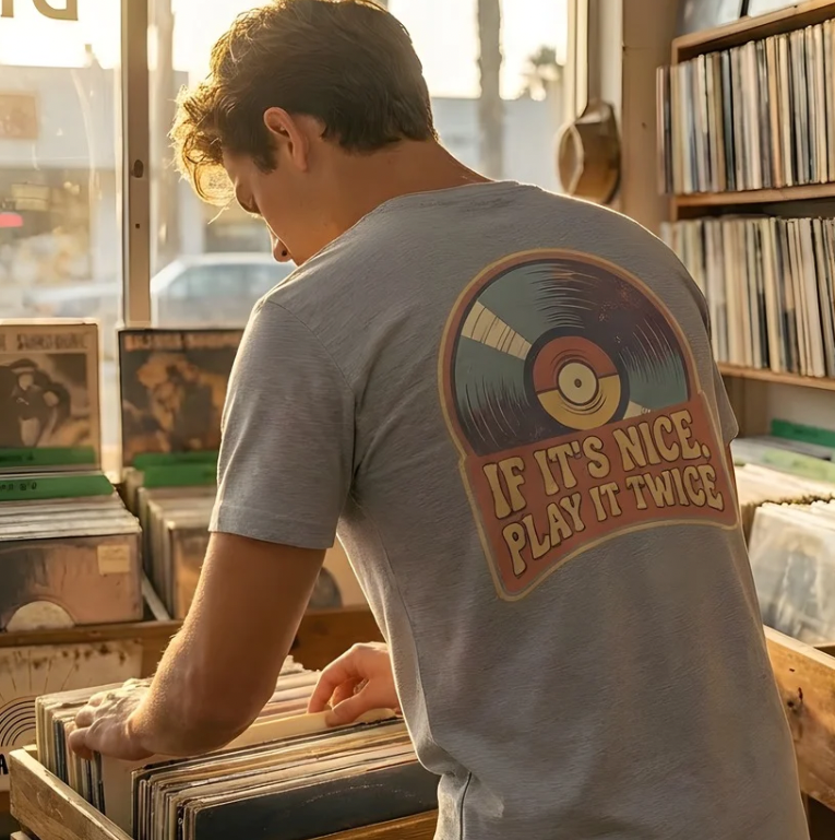 “If It’s Nice, Play It Twice” Retro Unisex T-Shirt