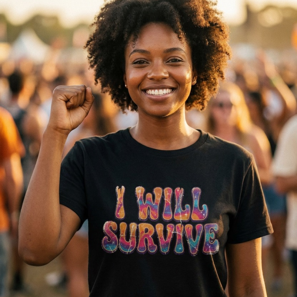 I Will Survive Retro Graphic T-Shirt